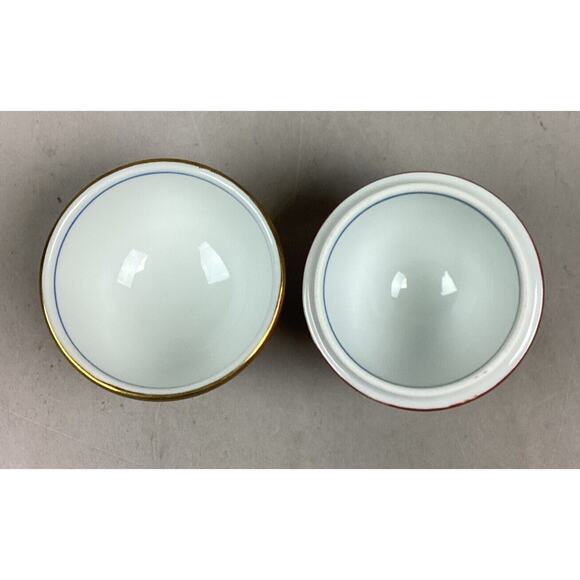 Vintage Oriental Porcelain Egg Cup With Lid - 3.25”H - Picture 2 of 7